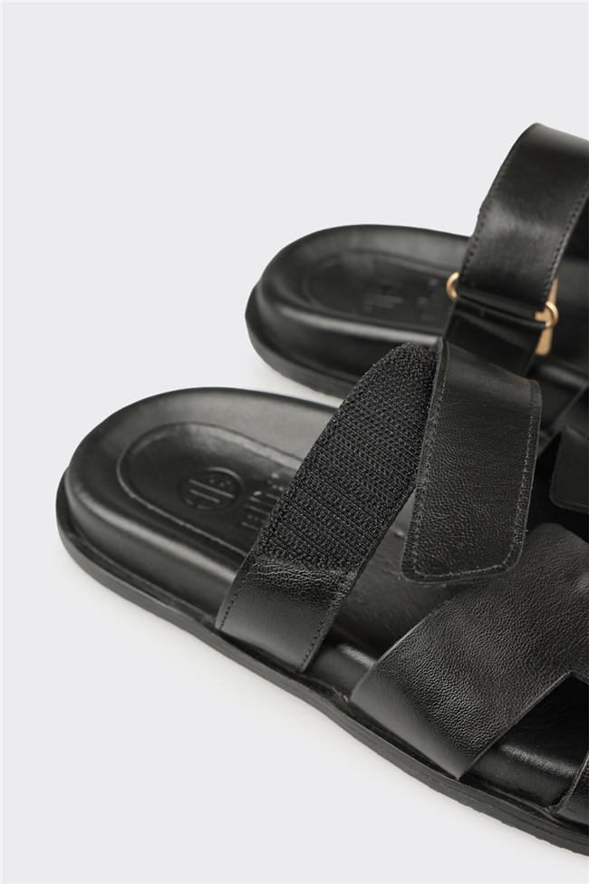 Siyah Kadın Düz Terlik