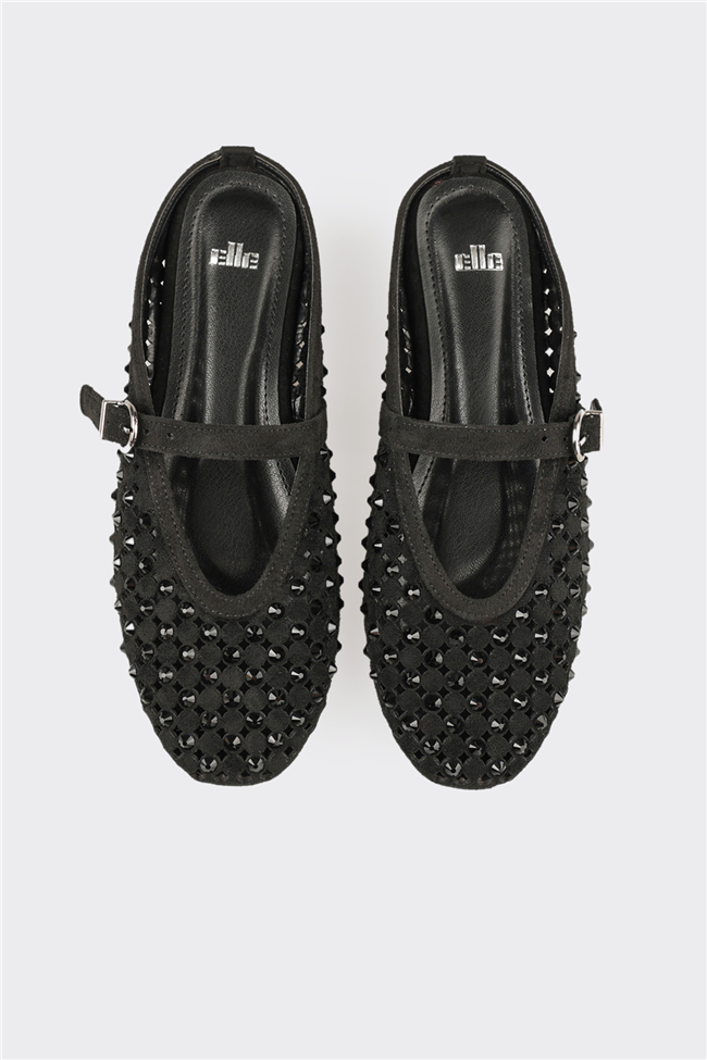 Siyah Kadın  Düz Terlik