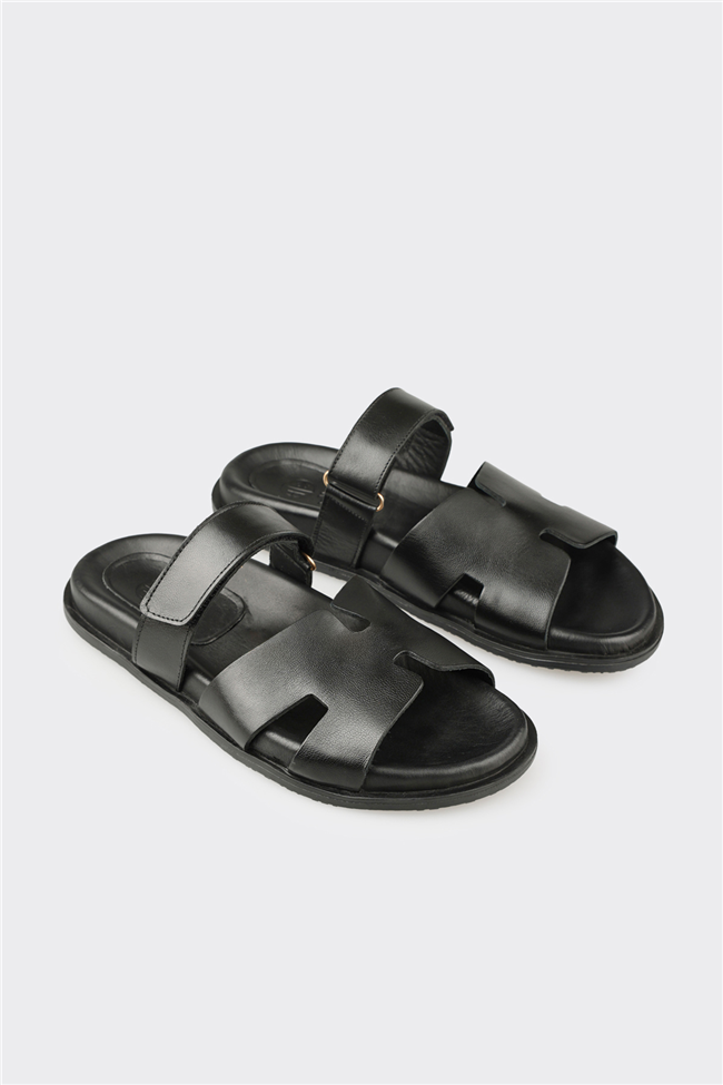 Siyah Kadın Düz Terlik