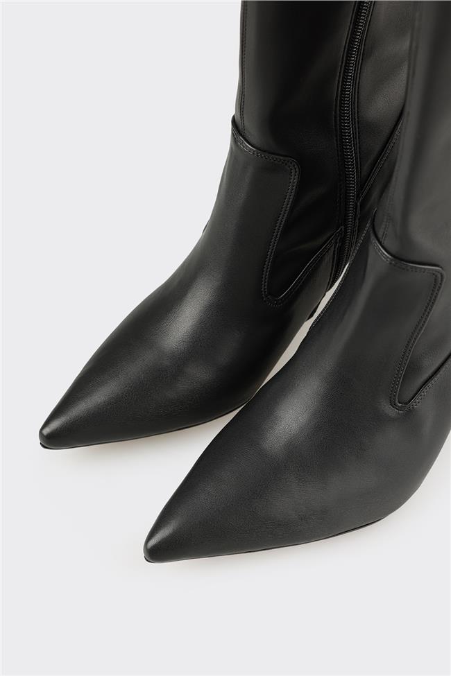 Siyah Kadın Günlük Çizme