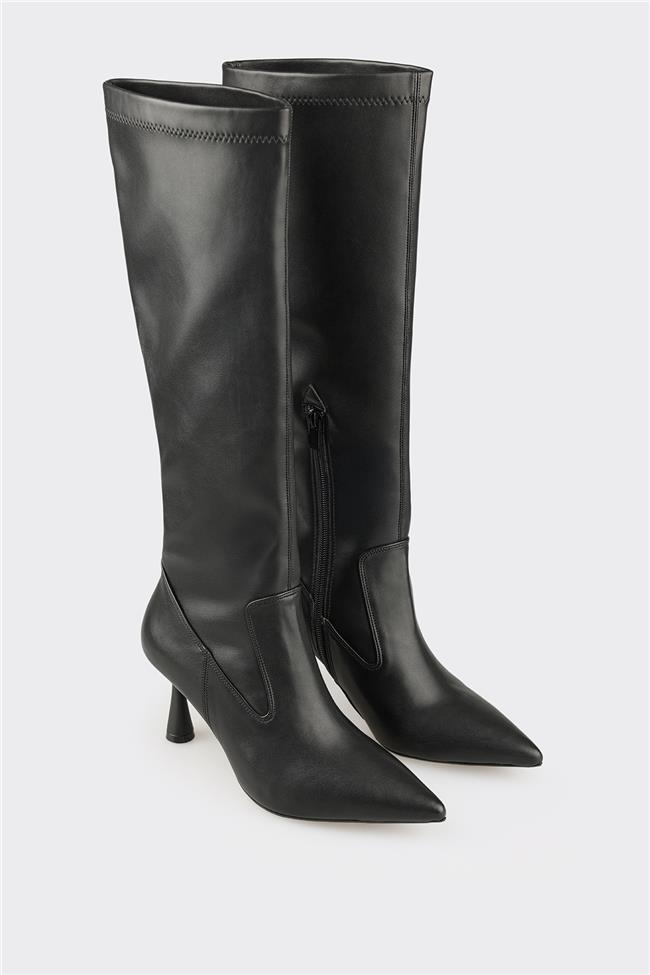 Siyah Kadın Günlük Çizme