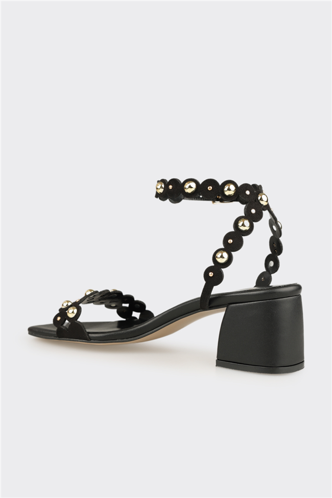 Siyah Kadın Klasik Sandalet