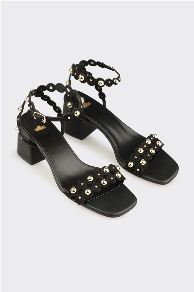 Siyah Kadın Klasik Sandalet