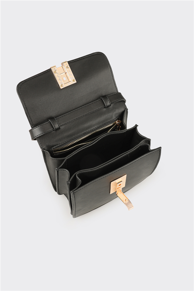 Siyah Kadın Küçük Çapraz Çanta