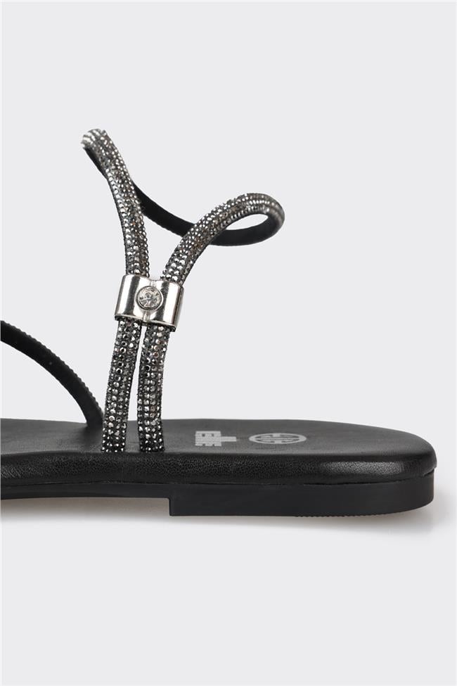 Siyah Kadın Parmak Arası Sandalet