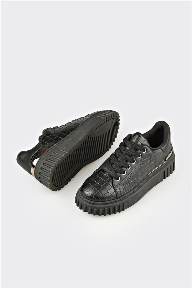 Siyah Kadın Spor Ayakkabı