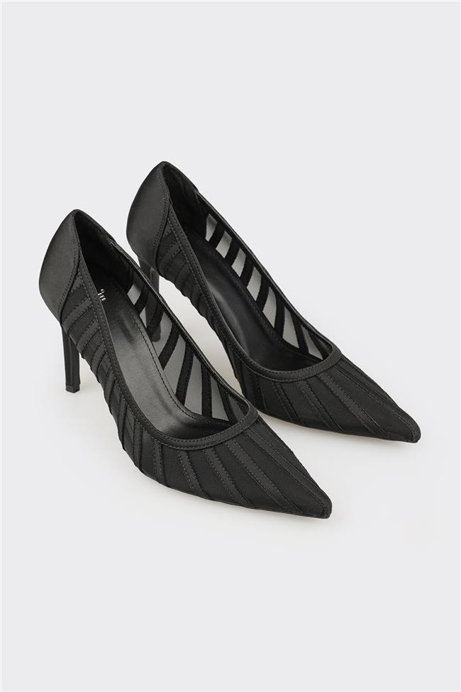 Siyah Kadın Stiletto