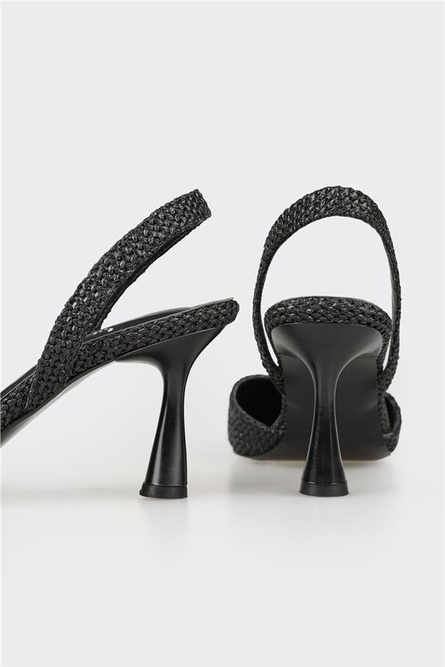 Siyah Kadın Topuklu Ayakkabı