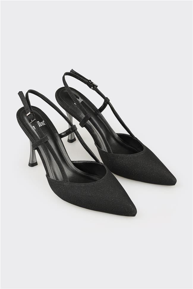 Siyah Kadın Topuklu Ayakkabı