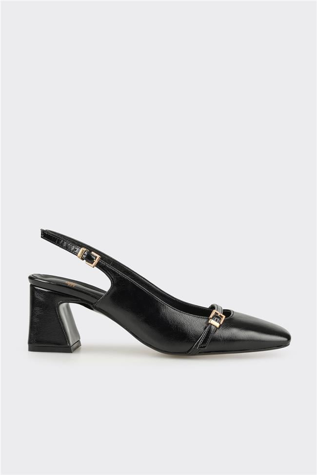 Siyah Kadın Topuklu Ayakkabı