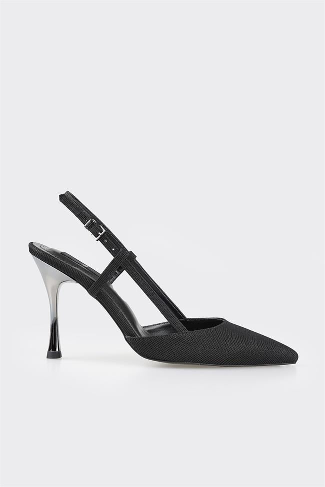 Siyah Kadın Topuklu Ayakkabı