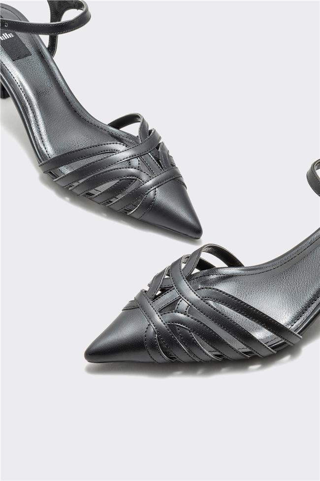 Siyah Kadın Topuklu Ayakkabı