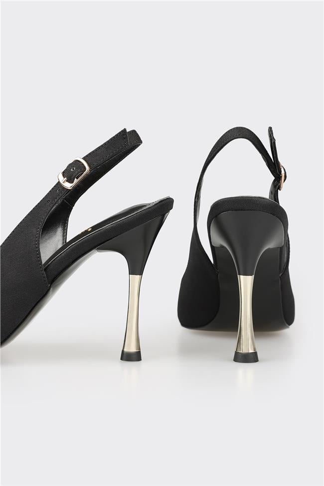 Siyah Kadın Topuklu Ayakkabı