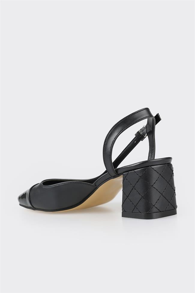 Siyah Kadın Topuklu Ayakkabı