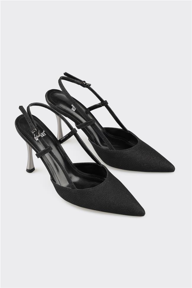 Siyah Kadın Topuklu Ayakkabı