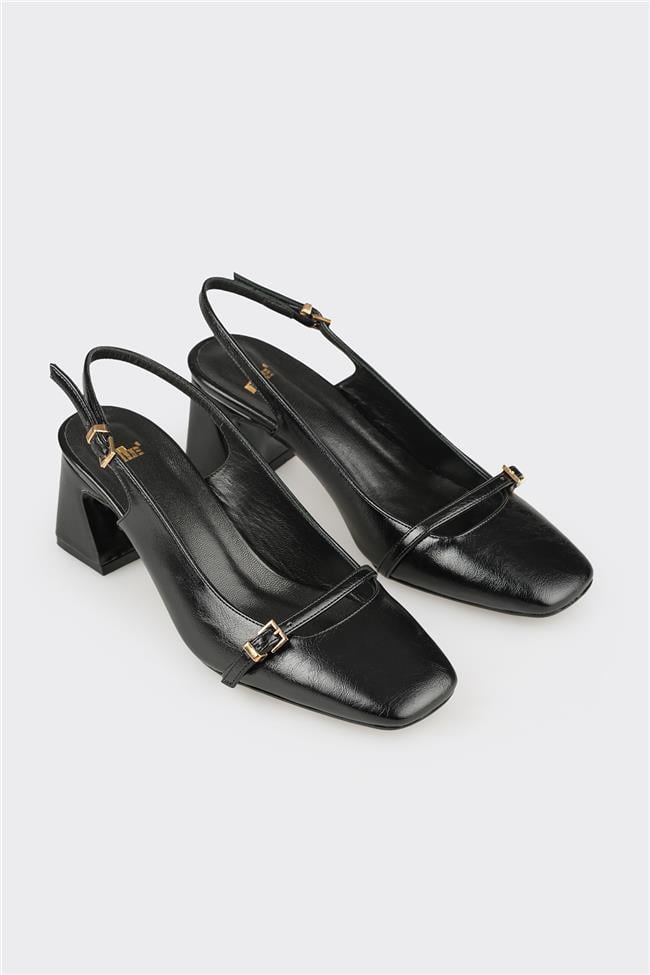 Siyah Kadın Topuklu Ayakkabı