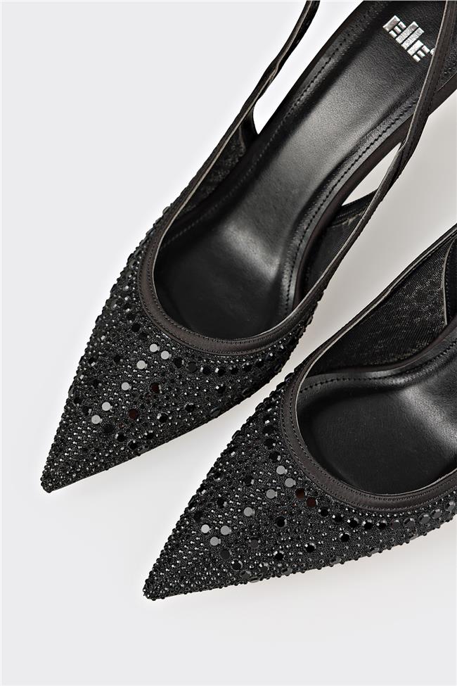 Siyah Kadın Topuklu Ayakkabı