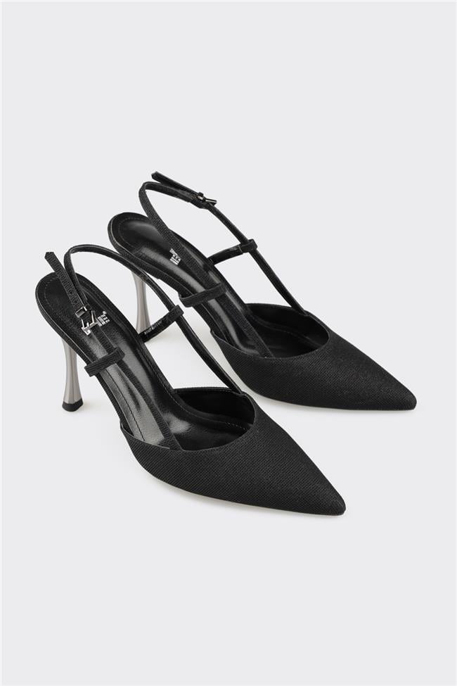 Siyah Kadın Topuklu Ayakkabı