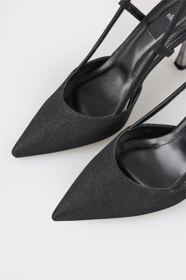 Siyah Kadın Topuklu Ayakkabı