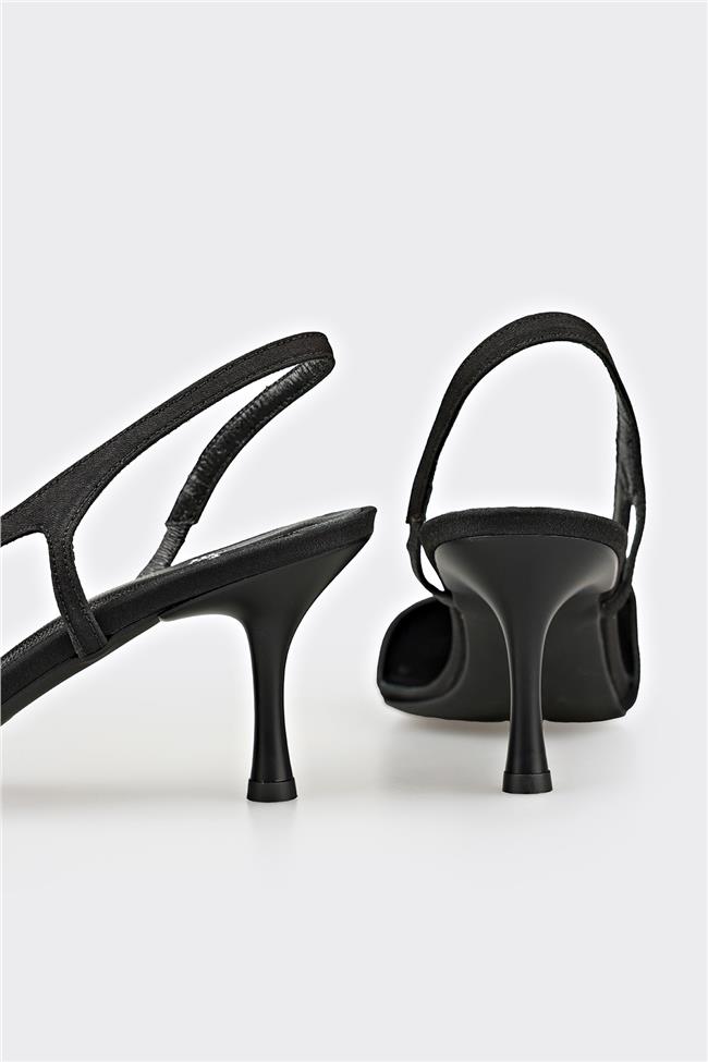 Siyah Kadın Topuklu Ayakkabı