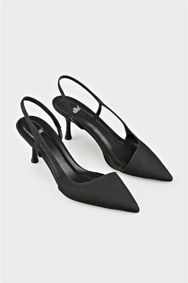 Siyah Kadın Topuklu Ayakkabı