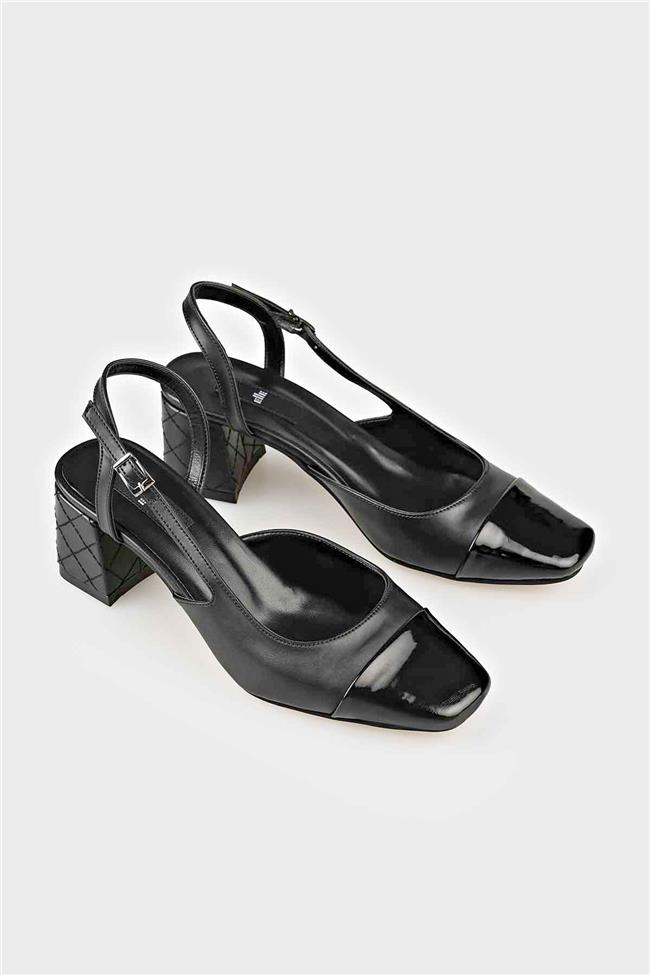 Siyah Kadın Topuklu Ayakkabı