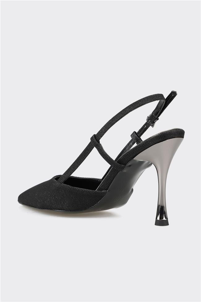 Siyah Kadın Topuklu Ayakkabı