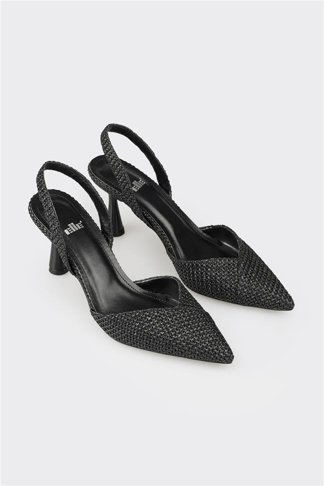 Siyah Kadın Topuklu Ayakkabı