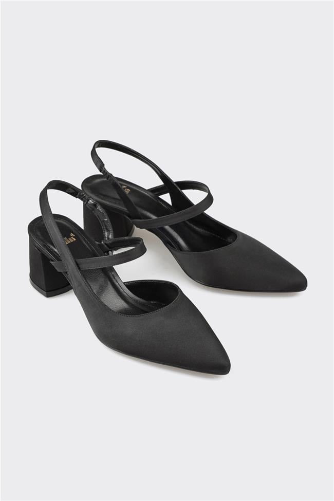 Siyah Kadın Topuklu Ayakkabı
