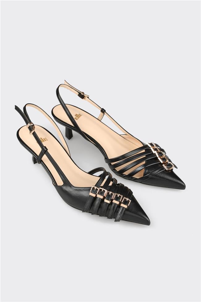 Siyah Kadın Topuklu Ayakkabı