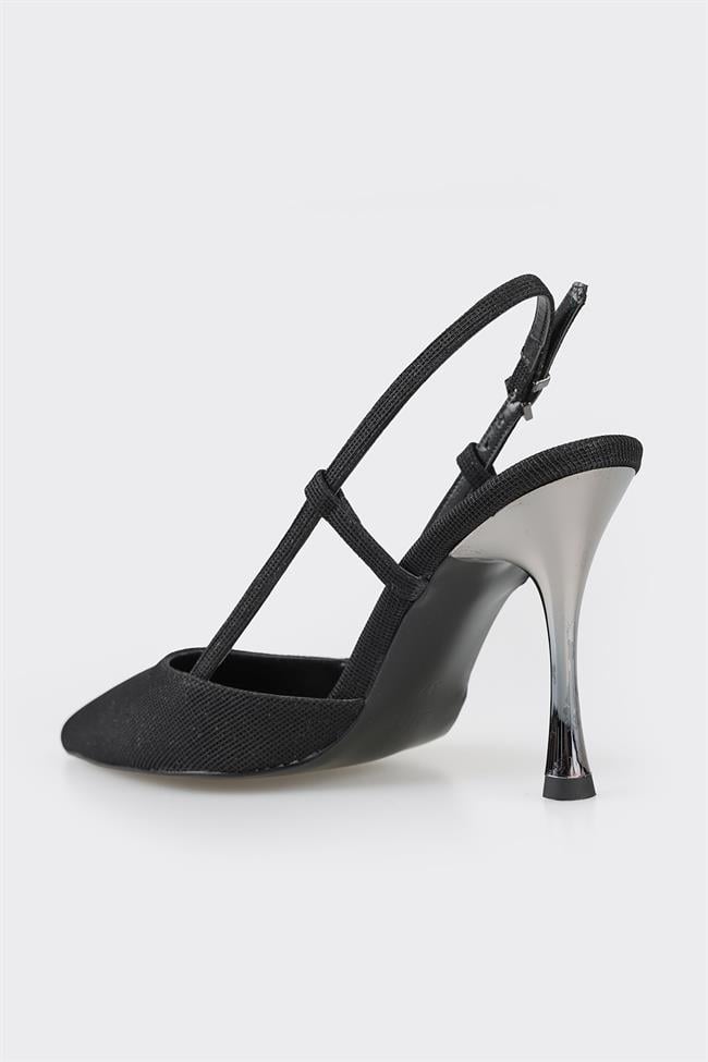 Siyah Kadın Topuklu Ayakkabı