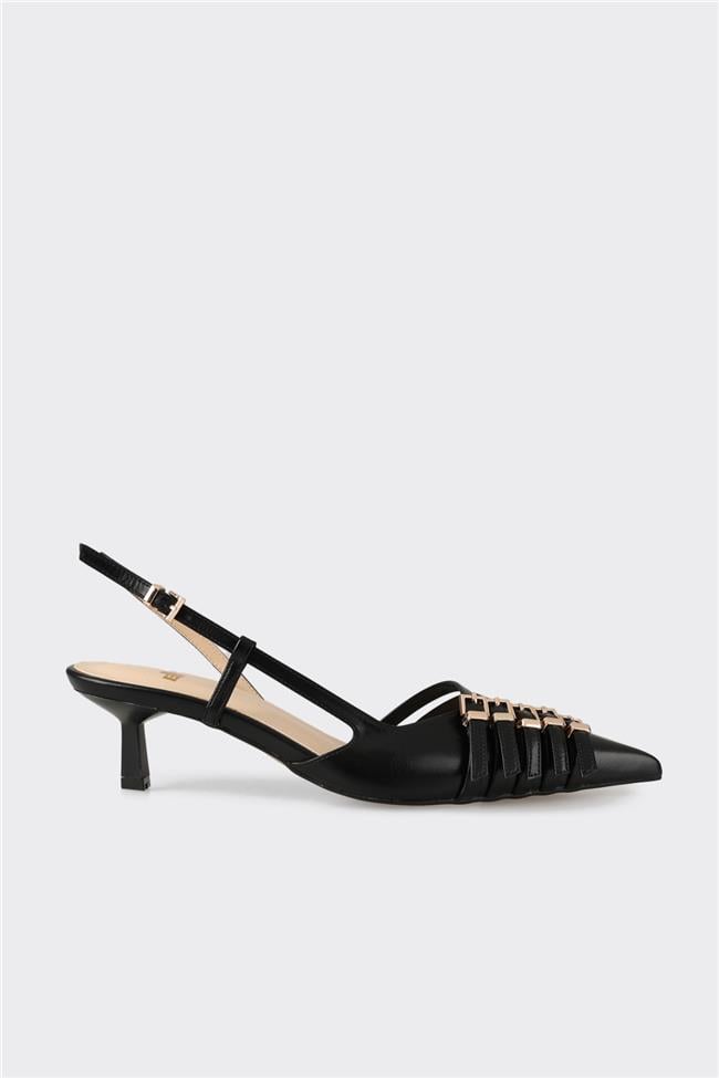 Siyah Kadın Topuklu Ayakkabı