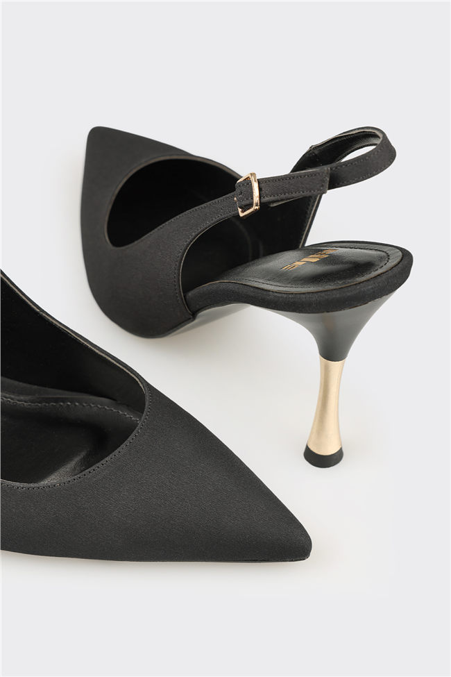 Siyah Kadın Topuklu Ayakkabı