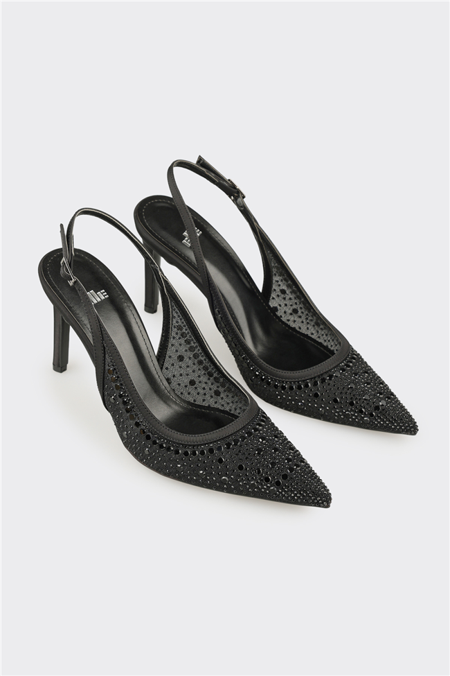 Siyah Kadın Topuklu Ayakkabı