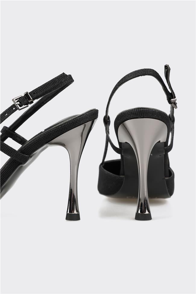 Siyah Kadın Topuklu Ayakkabı