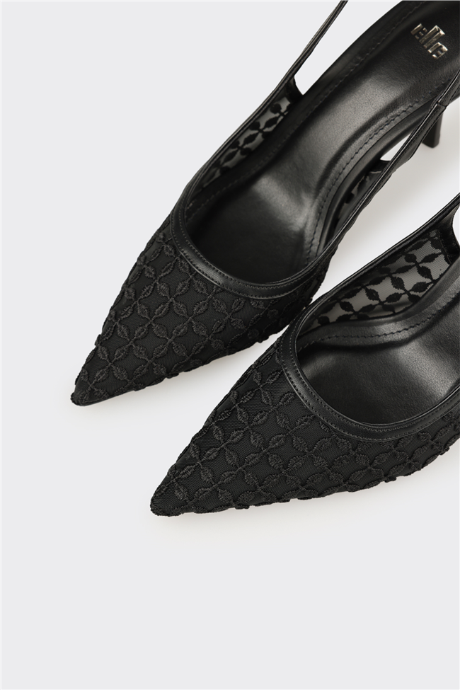 Siyah Kadın Topuklu Ayakkabı