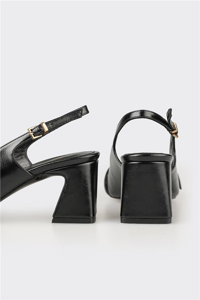 Siyah Kadın Topuklu Ayakkabı