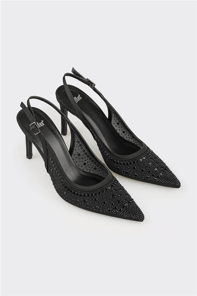Siyah Kadın Topuklu Ayakkabı