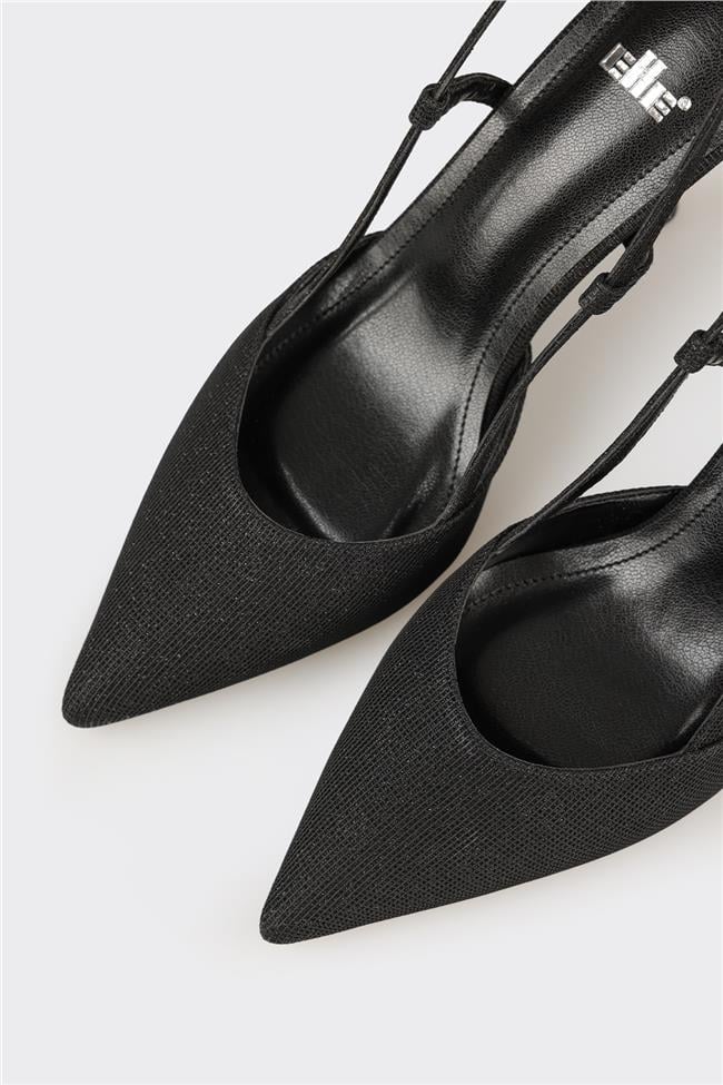 Siyah Kadın Topuklu Ayakkabı