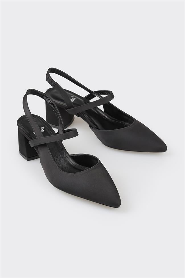 Siyah Kadın Topuklu Ayakkabı