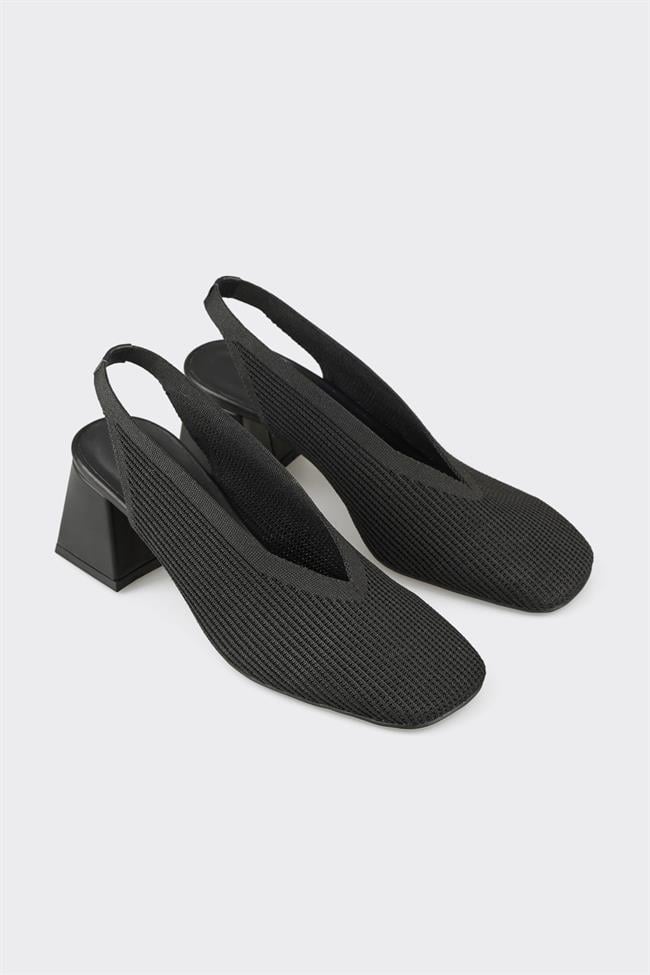 Siyah Kadın Topuklu Ayakkabı