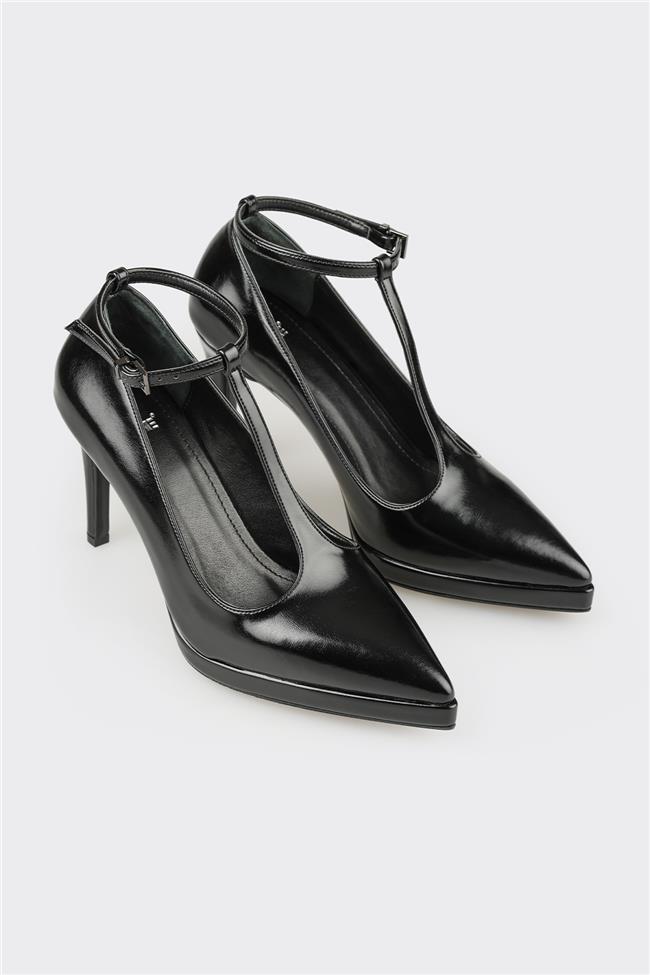 Siyah Kadın Yüksek Topuk Ayakkabı