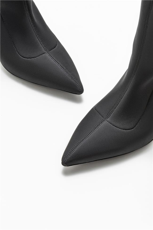 Siyah Kadın Yüksek Topuk Bot