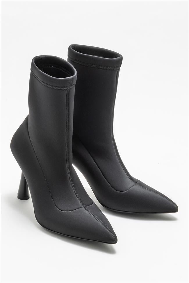 Siyah Kadın Yüksek Topuk Bot