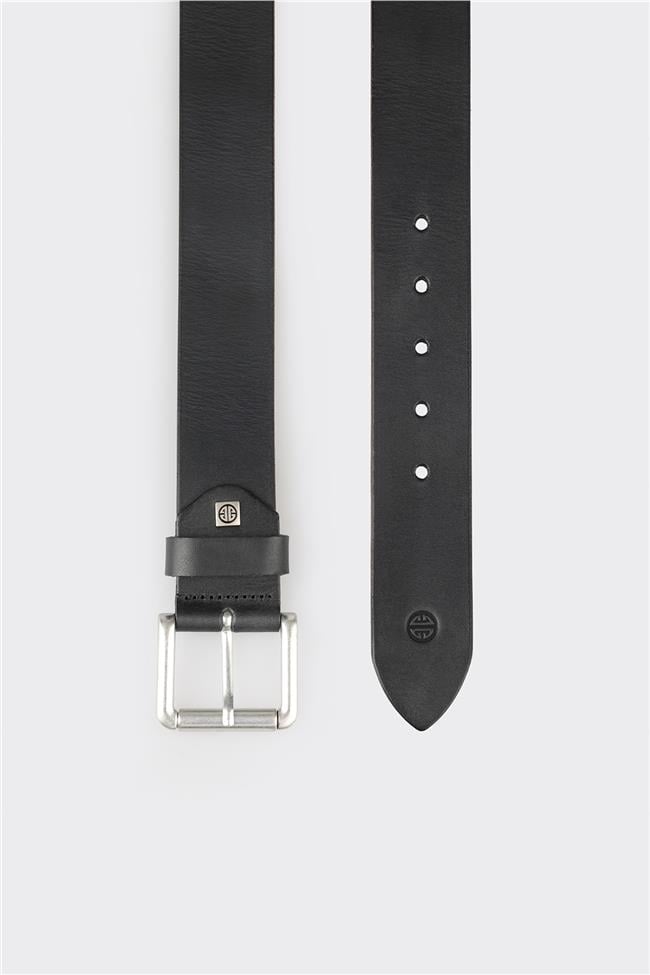 Siyah Deri Erkek Kemer