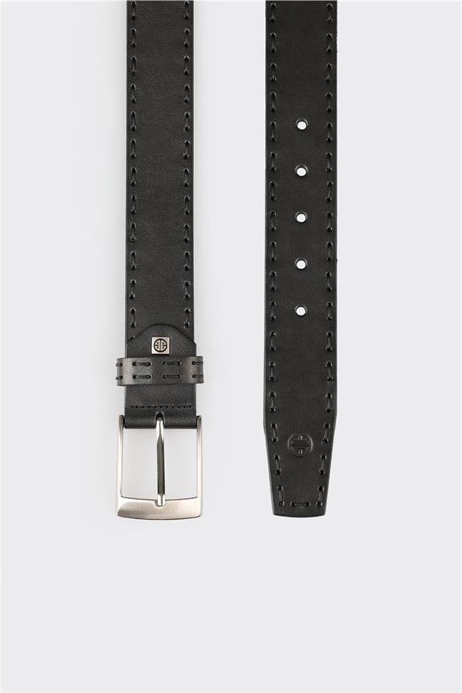 Siyah Deri Erkek Kemer