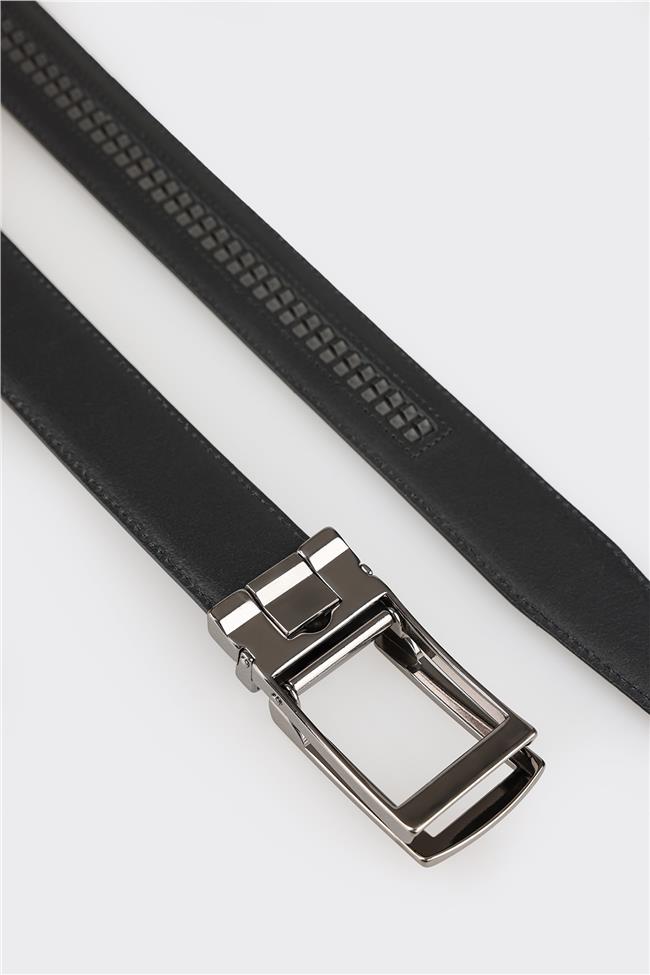 Siyah Deri Erkek Kemer