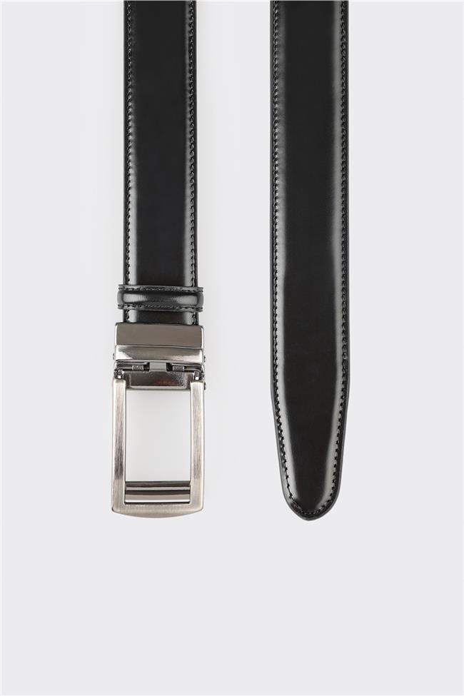 Siyah Deri Erkek Kemer