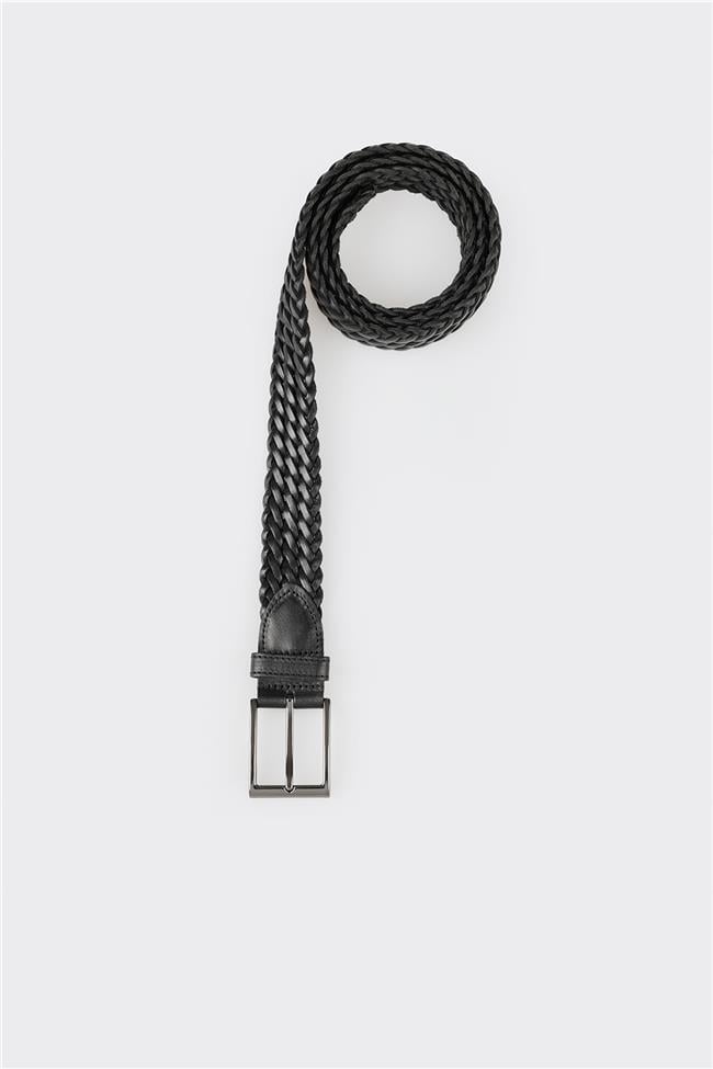 Siyah Deri Erkek Kemer