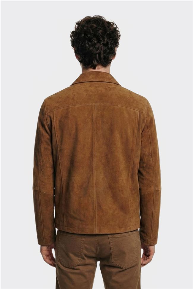 Taba Deri Erkek Ceket